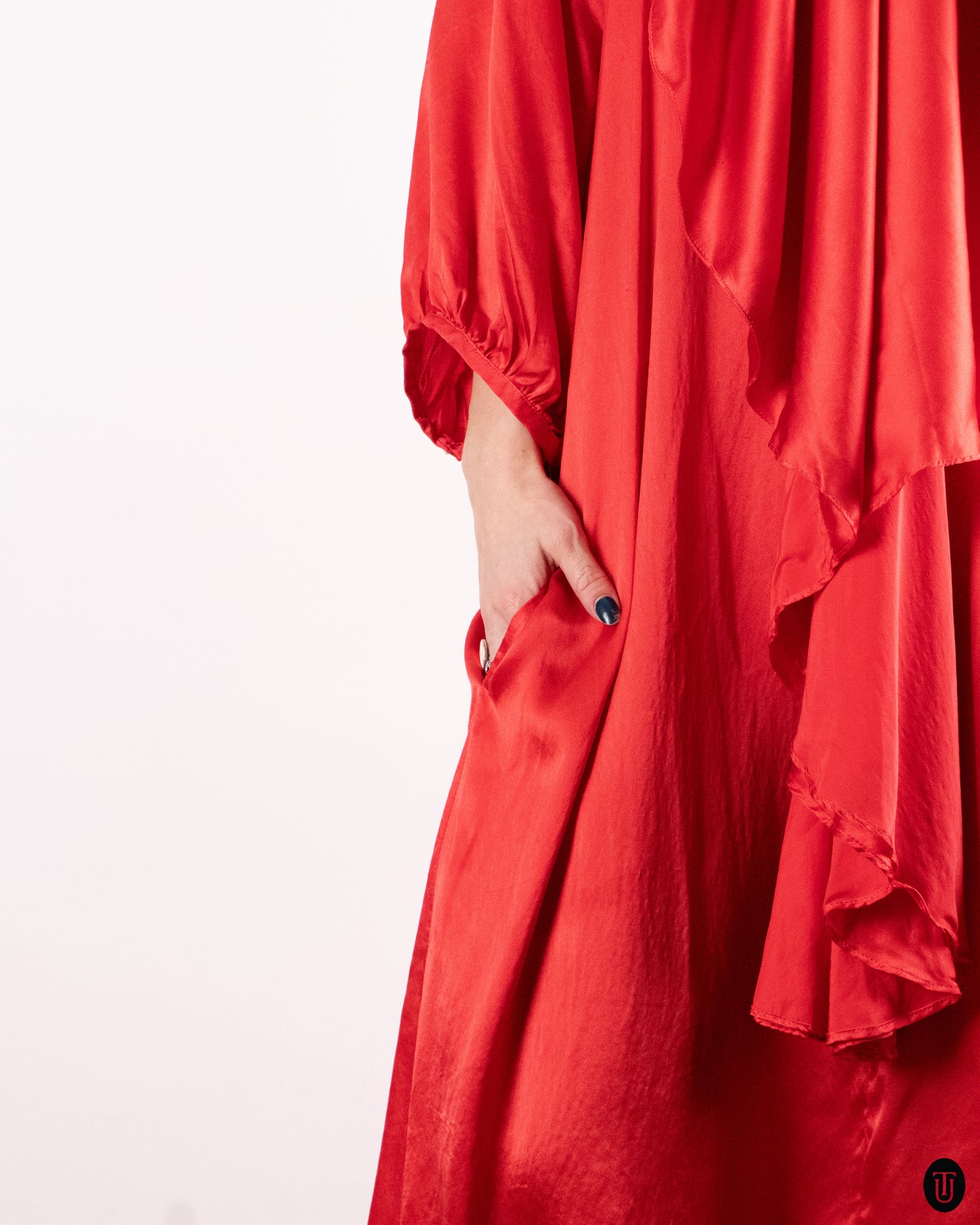 00's Benedikte Utzon Silk Dress XXL