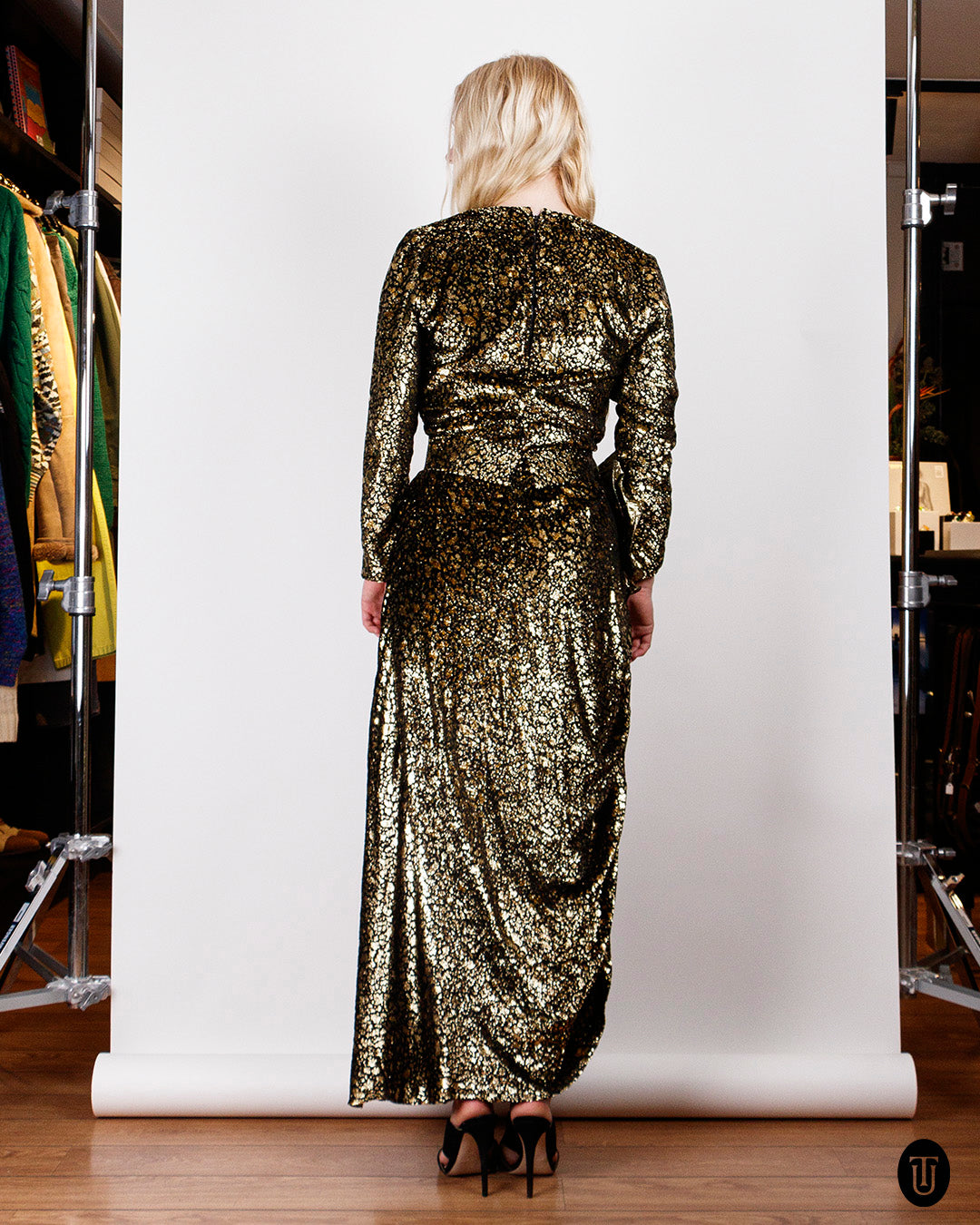 1980s Lurex Party Dress S