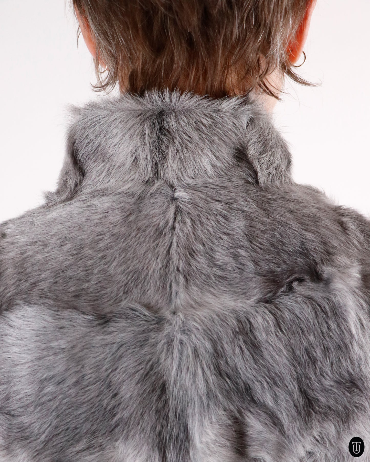 60's Vintage Goat Fur Coat S