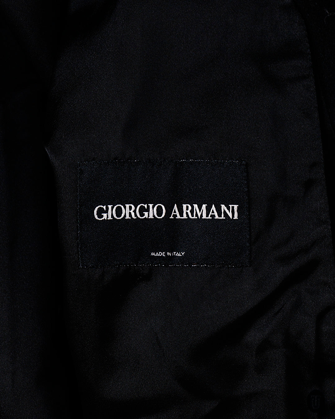 1990s Giorgio Armani Black Wool Coat M