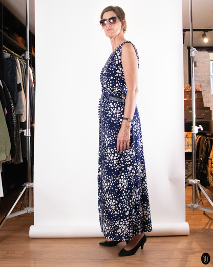1970's Jean Allen London Cotton Dress M