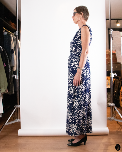 1970's Jean Allen London Cotton Dress M