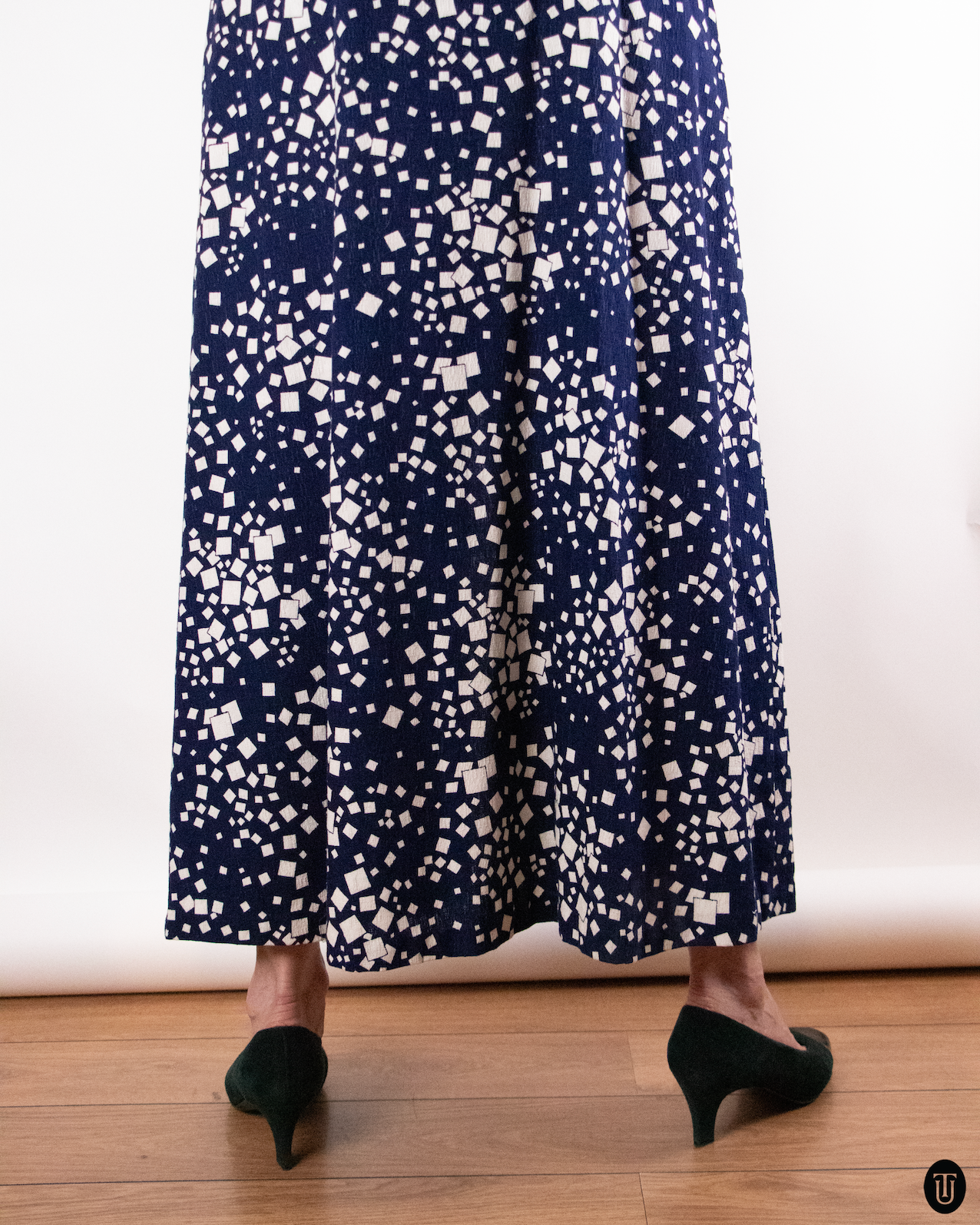1970's Jean Allen London Cotton Dress M