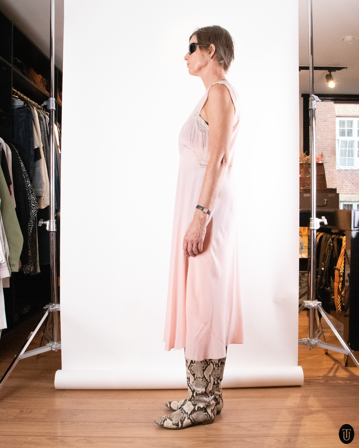 1930's Italian Silk Night Gown S
