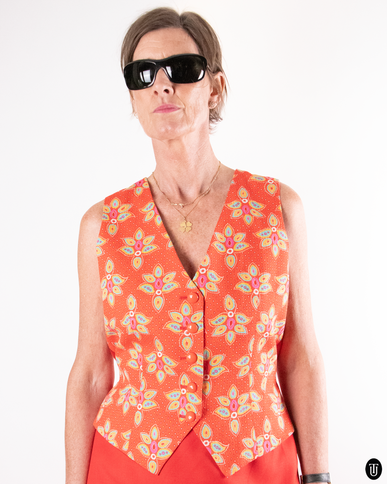 1980's Yves Saint Laurent "Variation" Three Piece Skirt Suit L