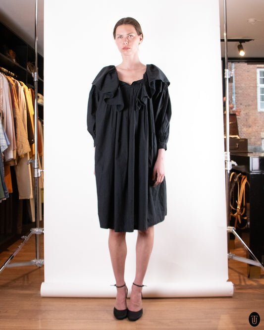 00's Comme Des Garçons Ruffled Boxy Dress M