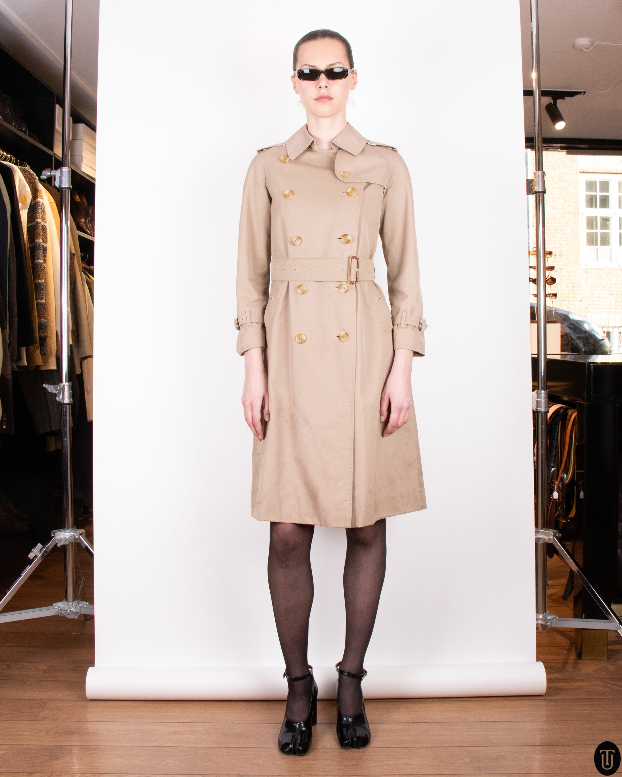 70's Burberry Trench Coat XS