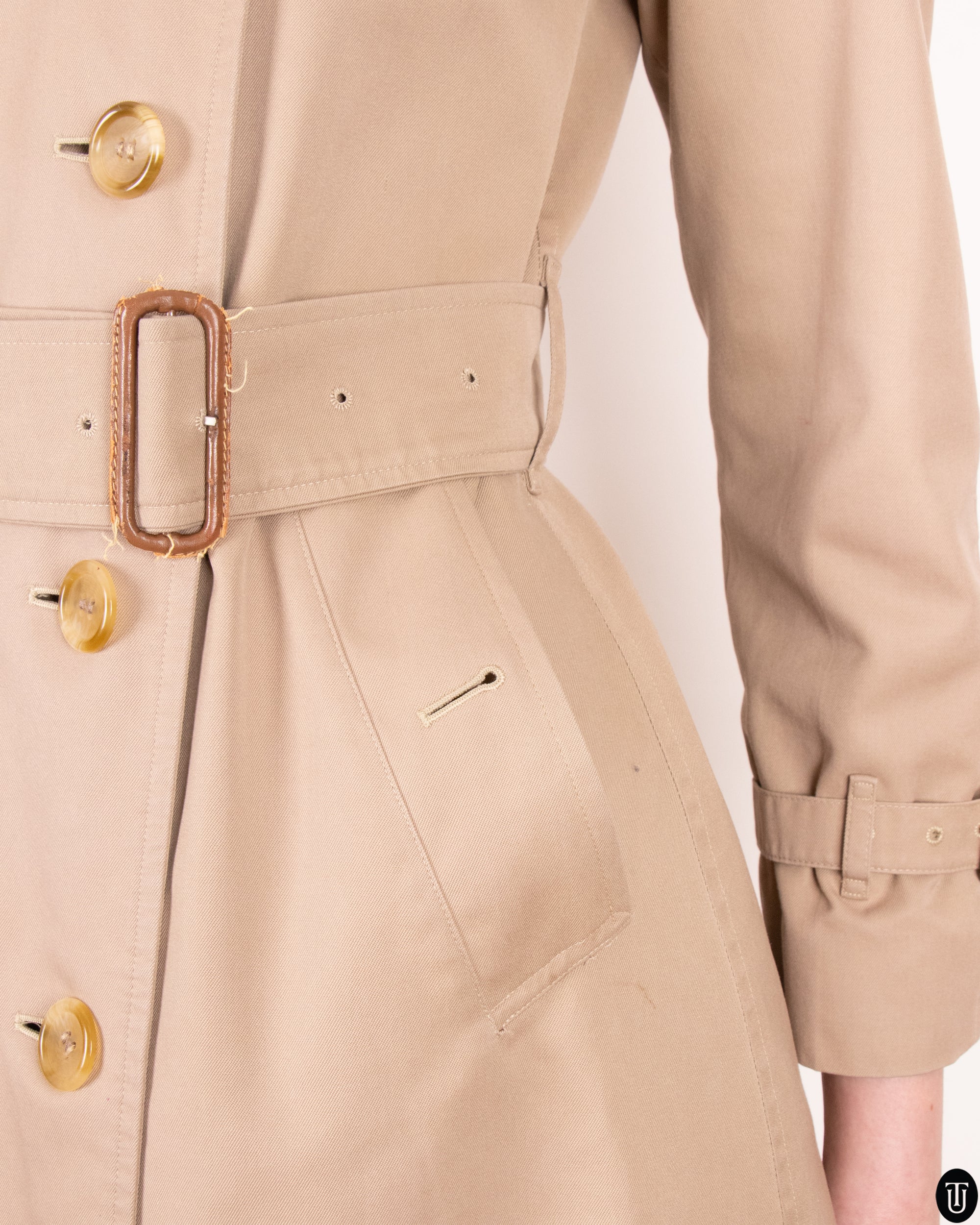 70's Burberry Trench Coat XS