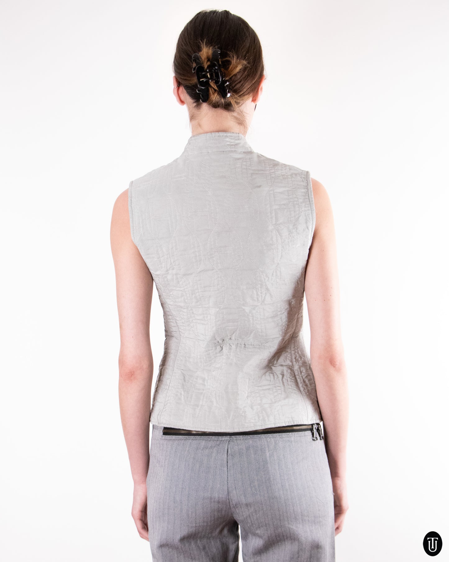 00's Hermès Silk Vest M