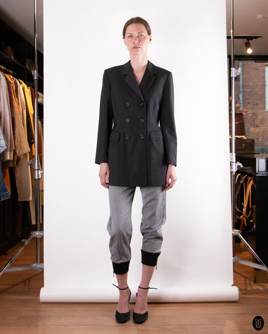 90's Jil Sander Dark Gray Wool Blazer M