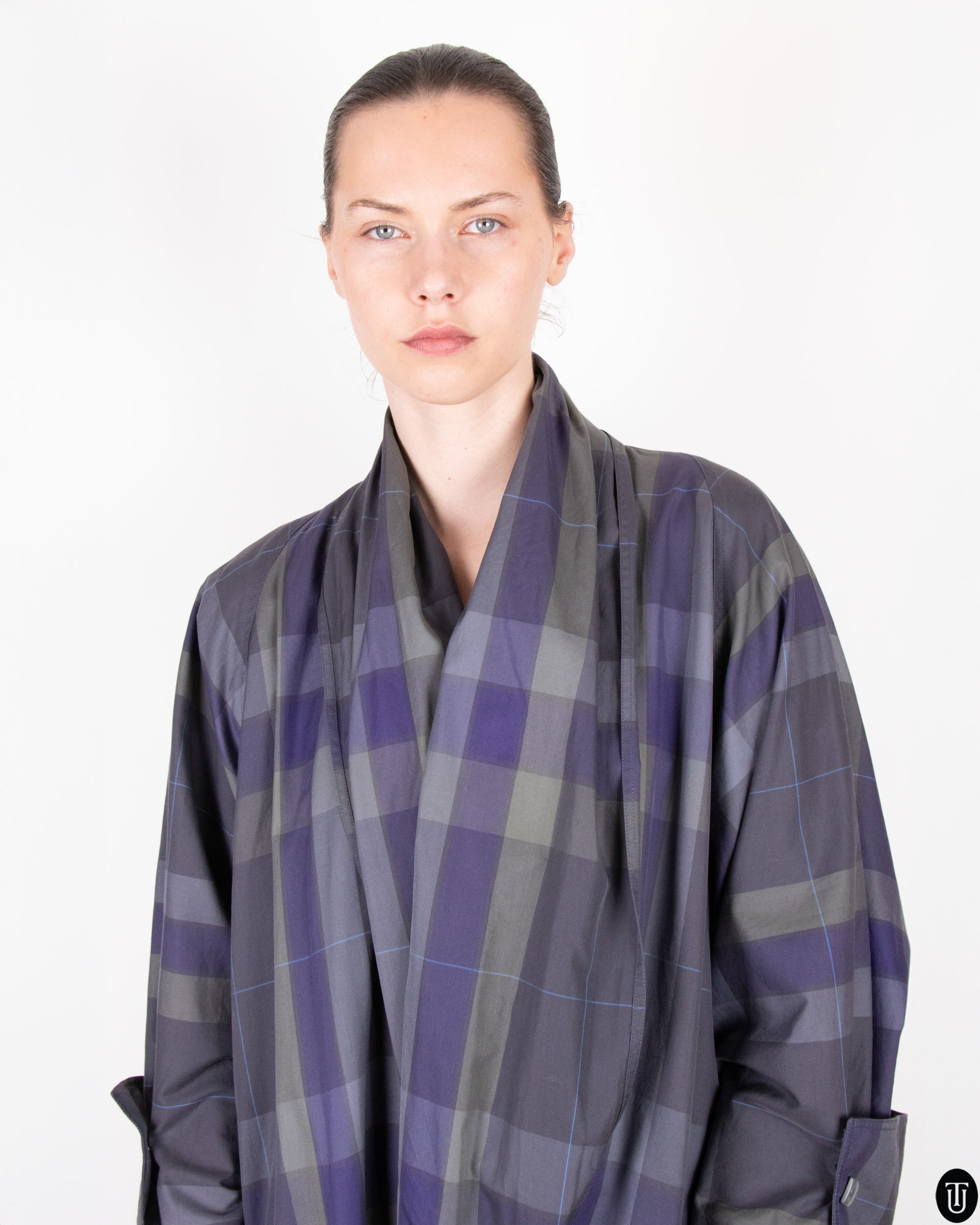 80s A.M Beretta Cropped Trench Coat M
