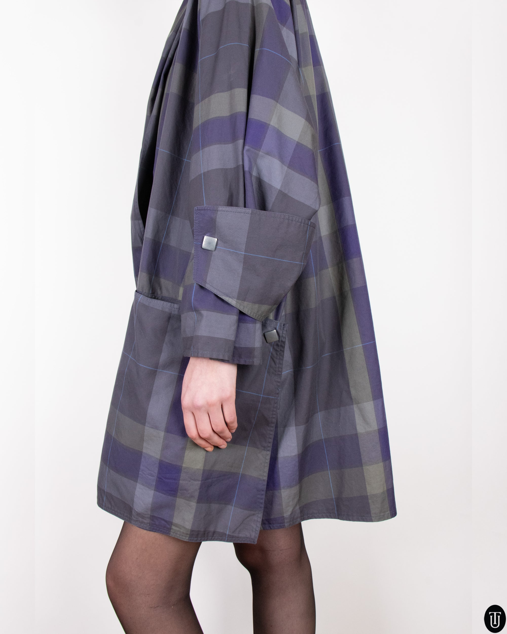 80s A.M Beretta Cropped Trench Coat M