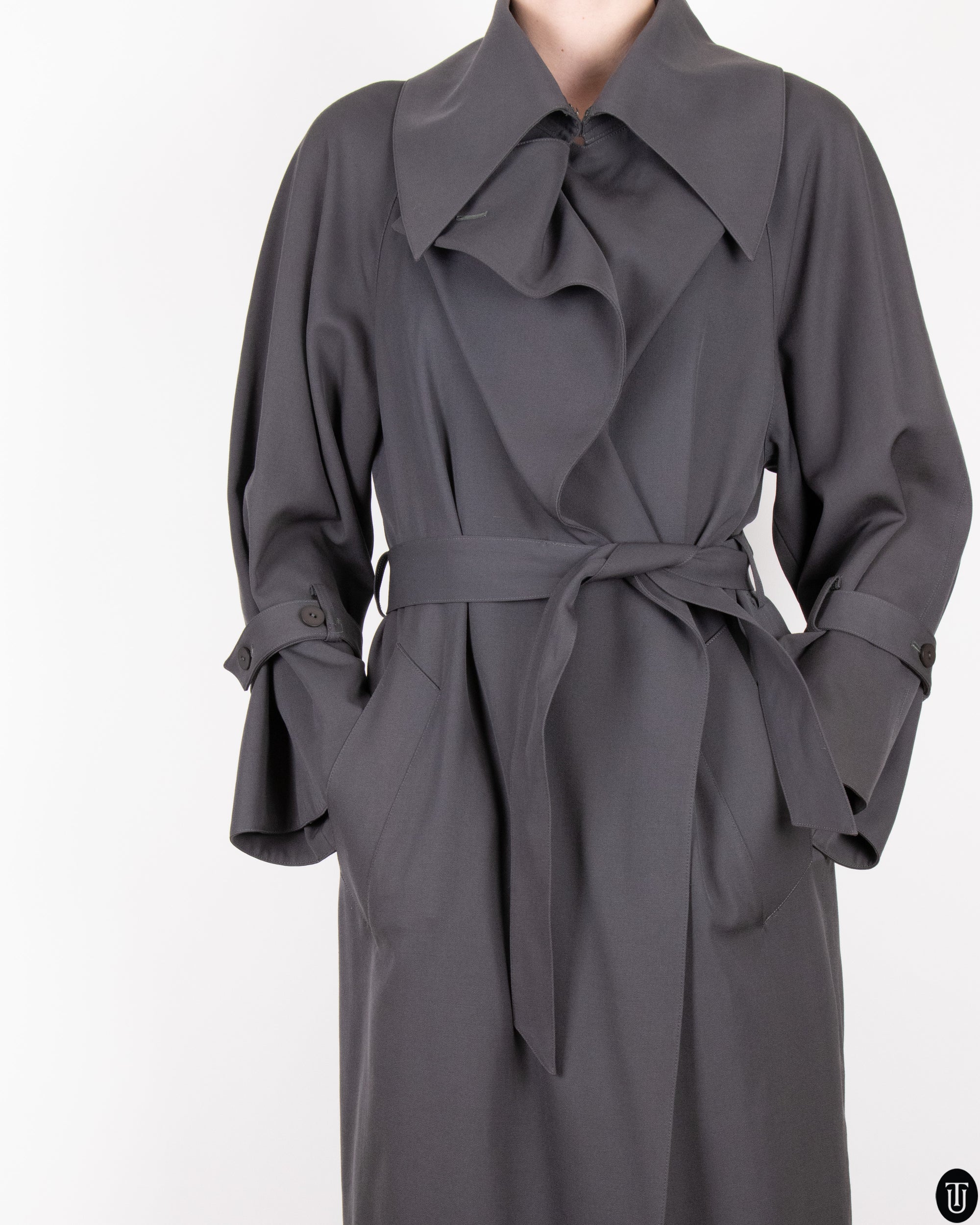 90's Claude Montana Trench Coat S