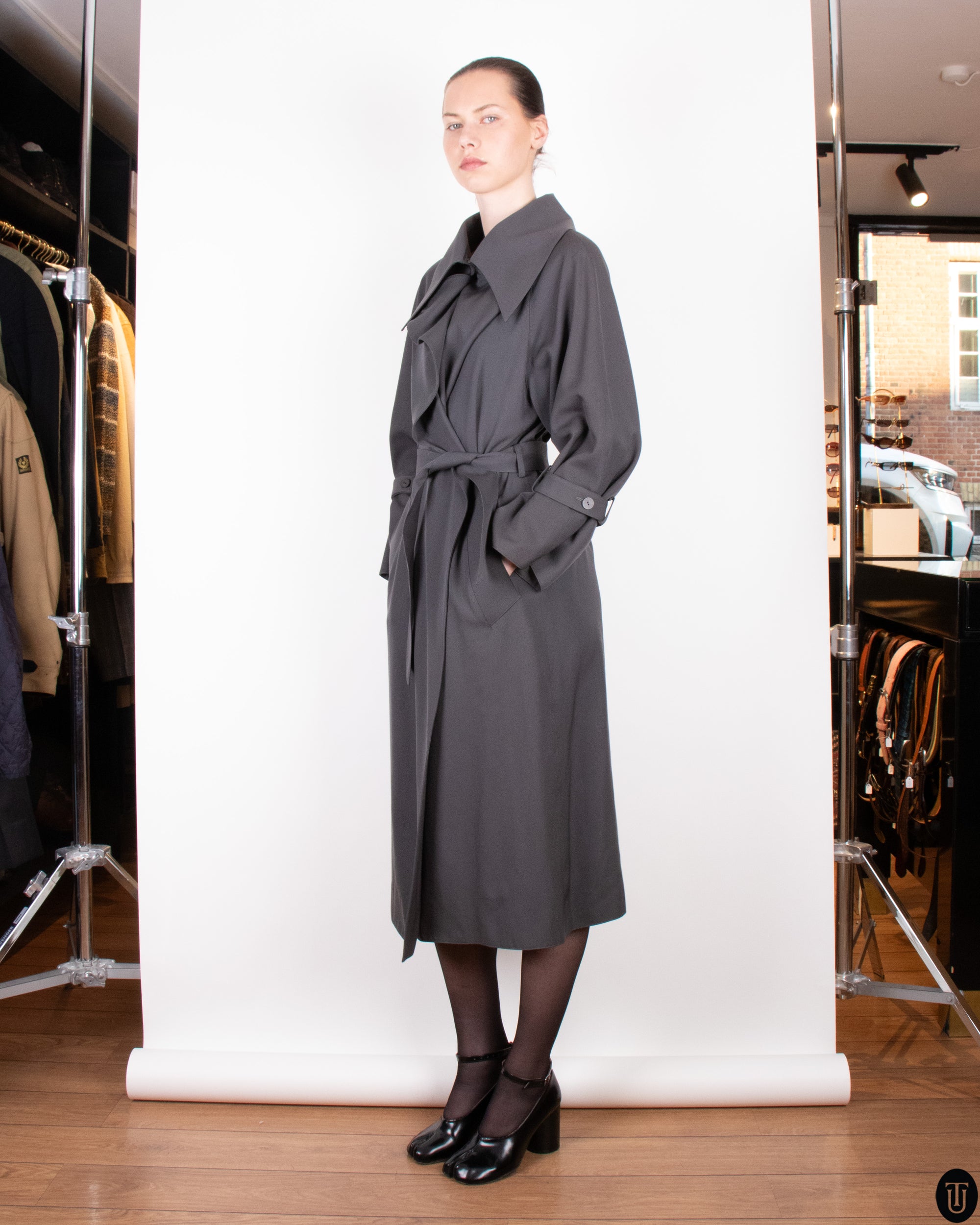 90's Claude Montana Trench Coat S