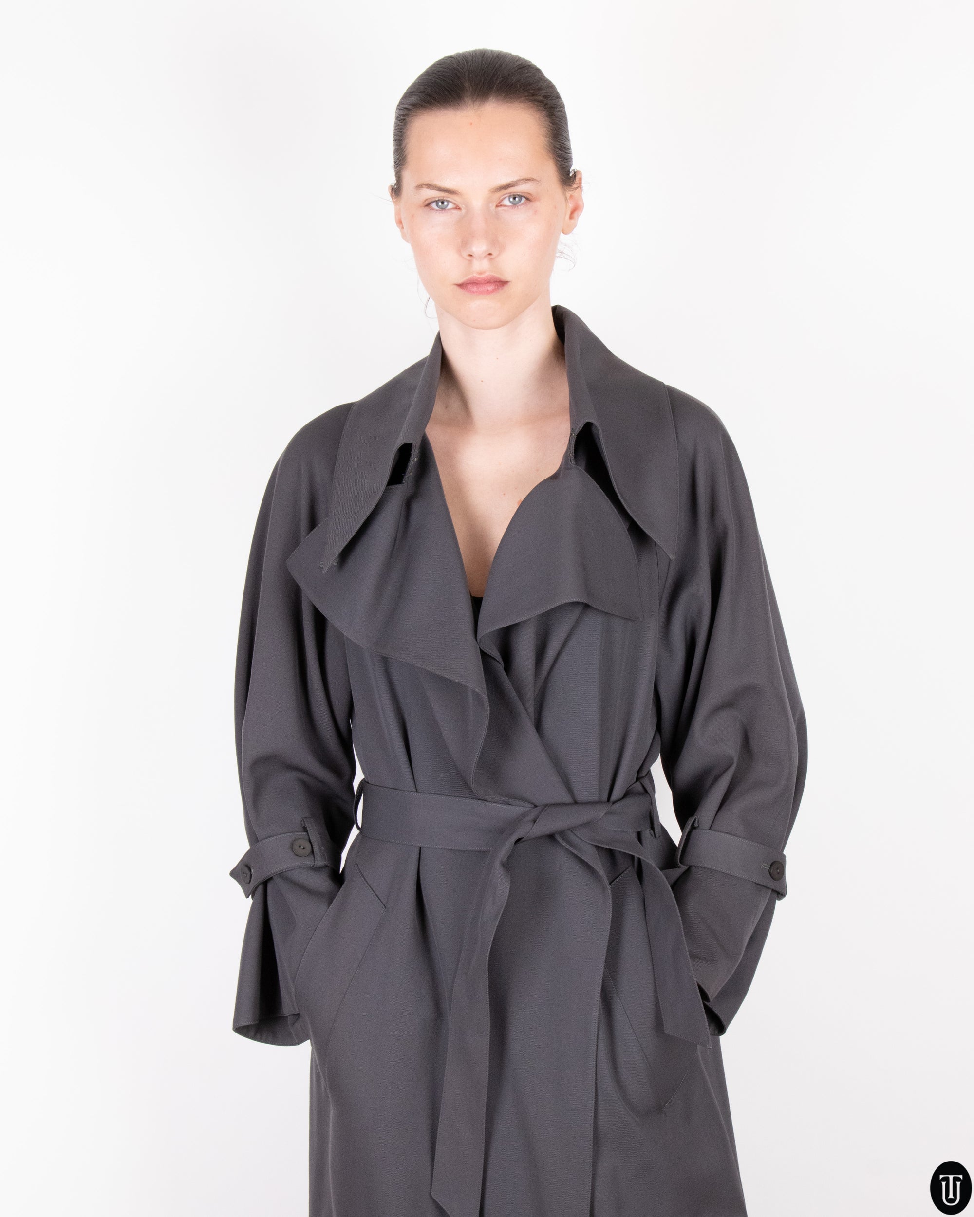 90's Claude Montana Trench Coat S
