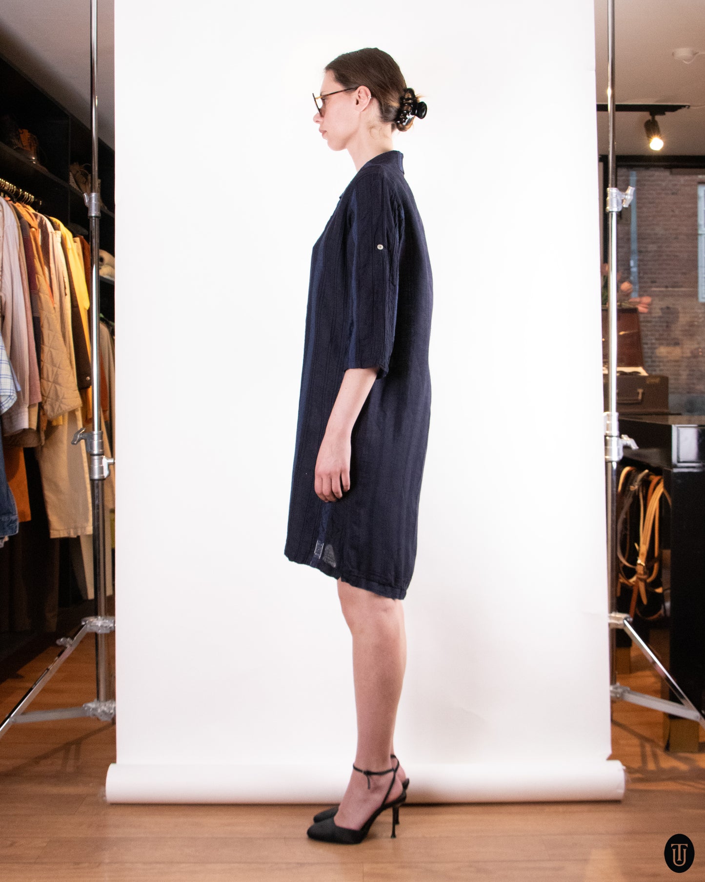 60's Linen Coat M