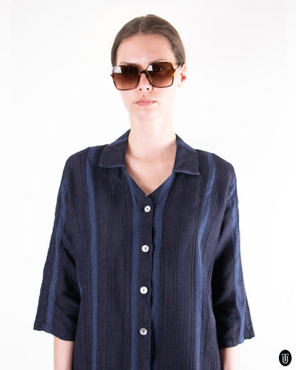 60's Linen Coat M
