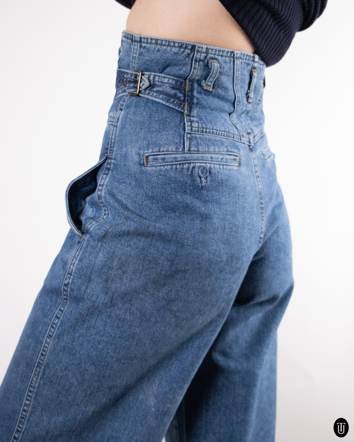 90's Ultra-High-Rise Girbaud Jeans S