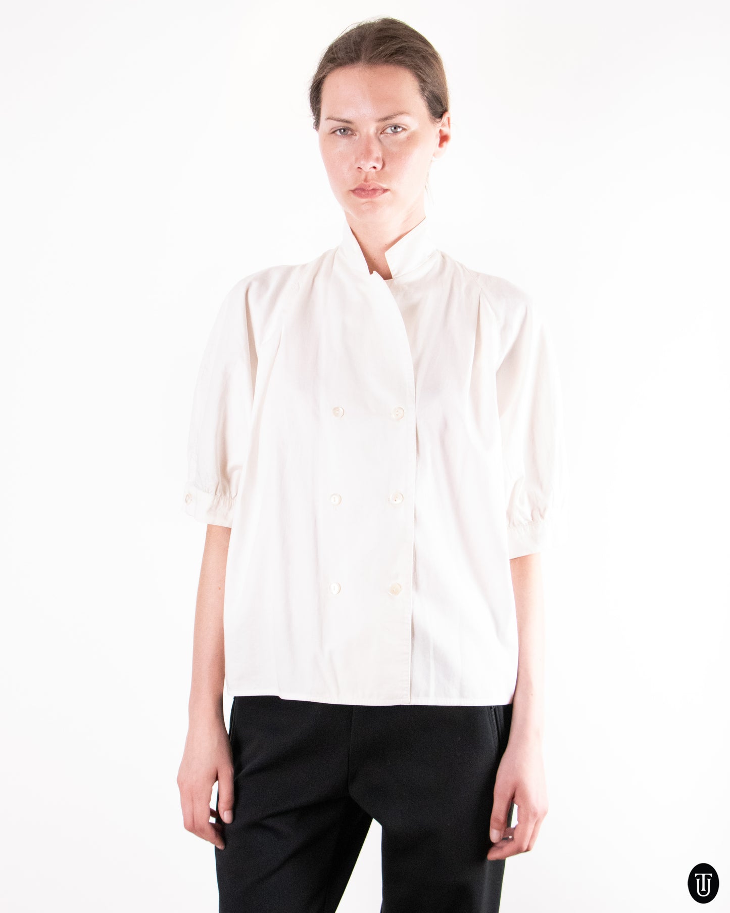80's Max Mara Classic Cotton Blouse M