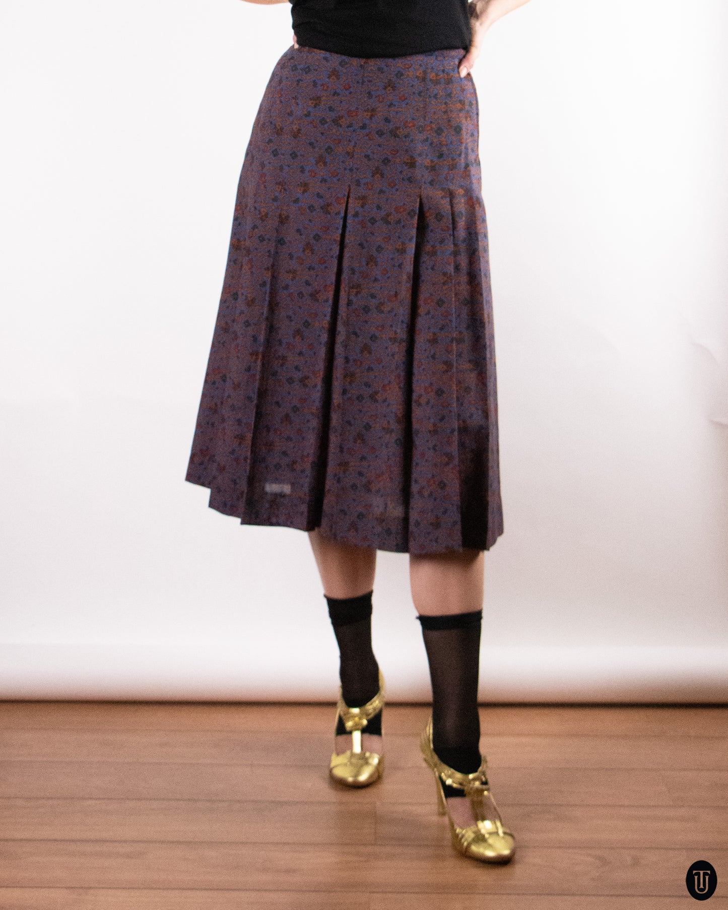 70's Yves Saint Laurent Rive Gauche Wool Skirt S
