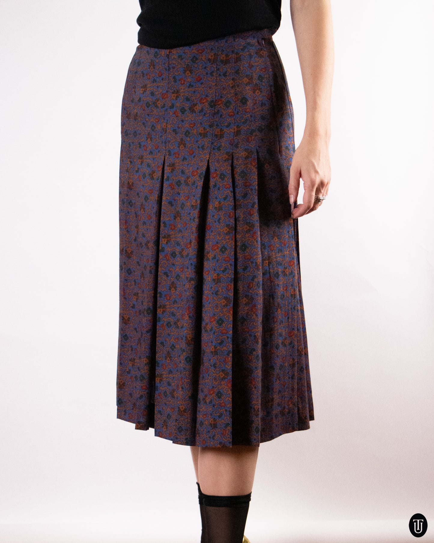 70's Yves Saint Laurent Rive Gauche Wool Skirt S