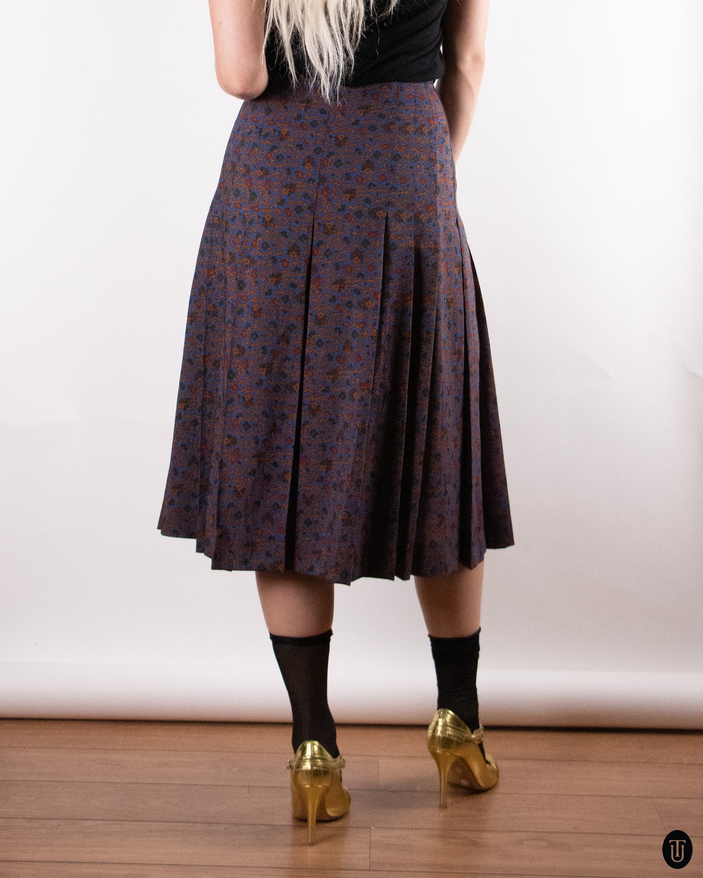 70's Yves Saint Laurent Rive Gauche Wool Skirt S