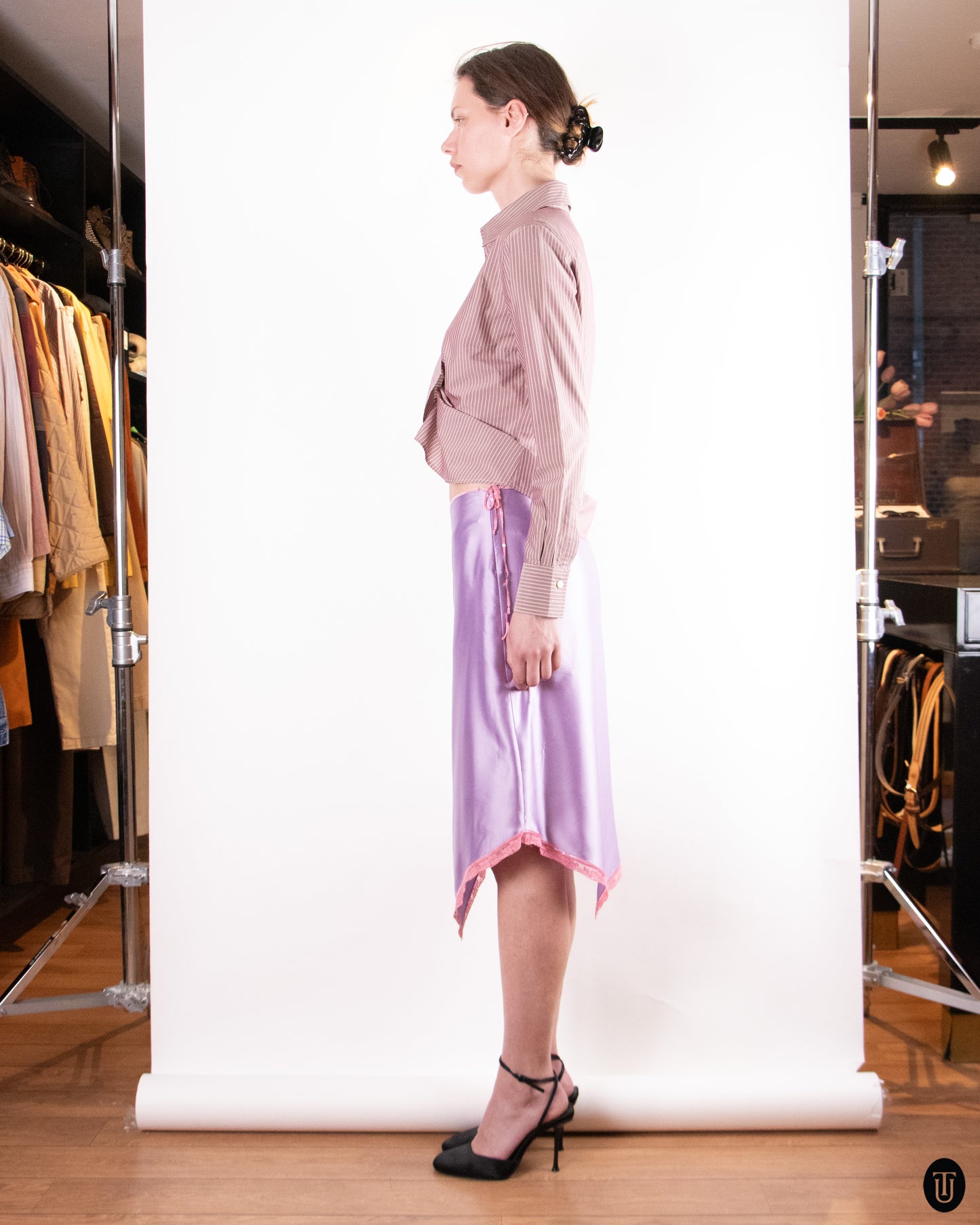 00's Max & Co "Trends" Asymmetric Skirt L