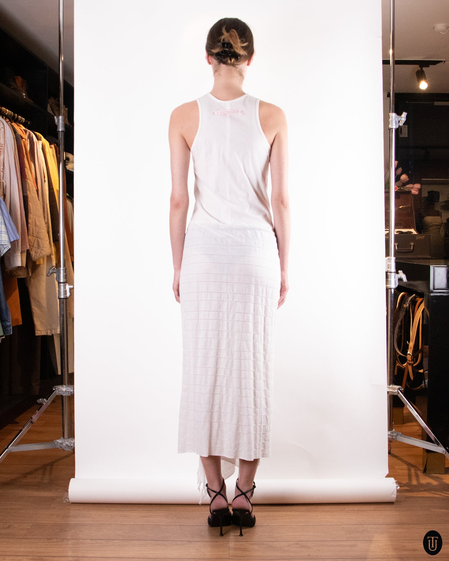 00's Jean Paul Gaultier "Remix" Cotton Maxi Dress S