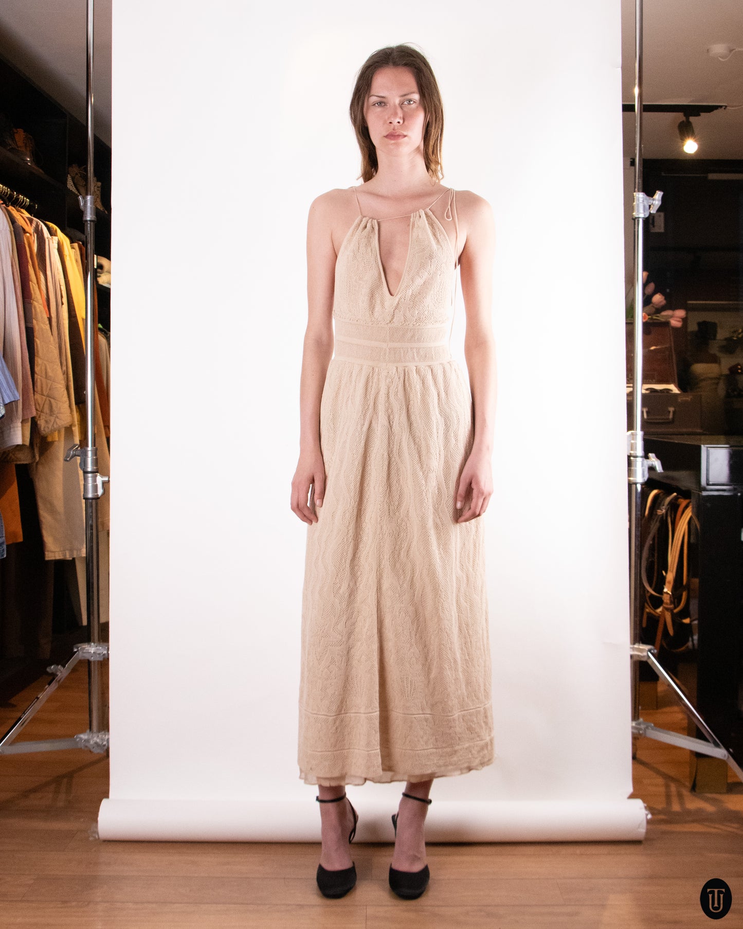 00's Missoni Knit Halter Dress M