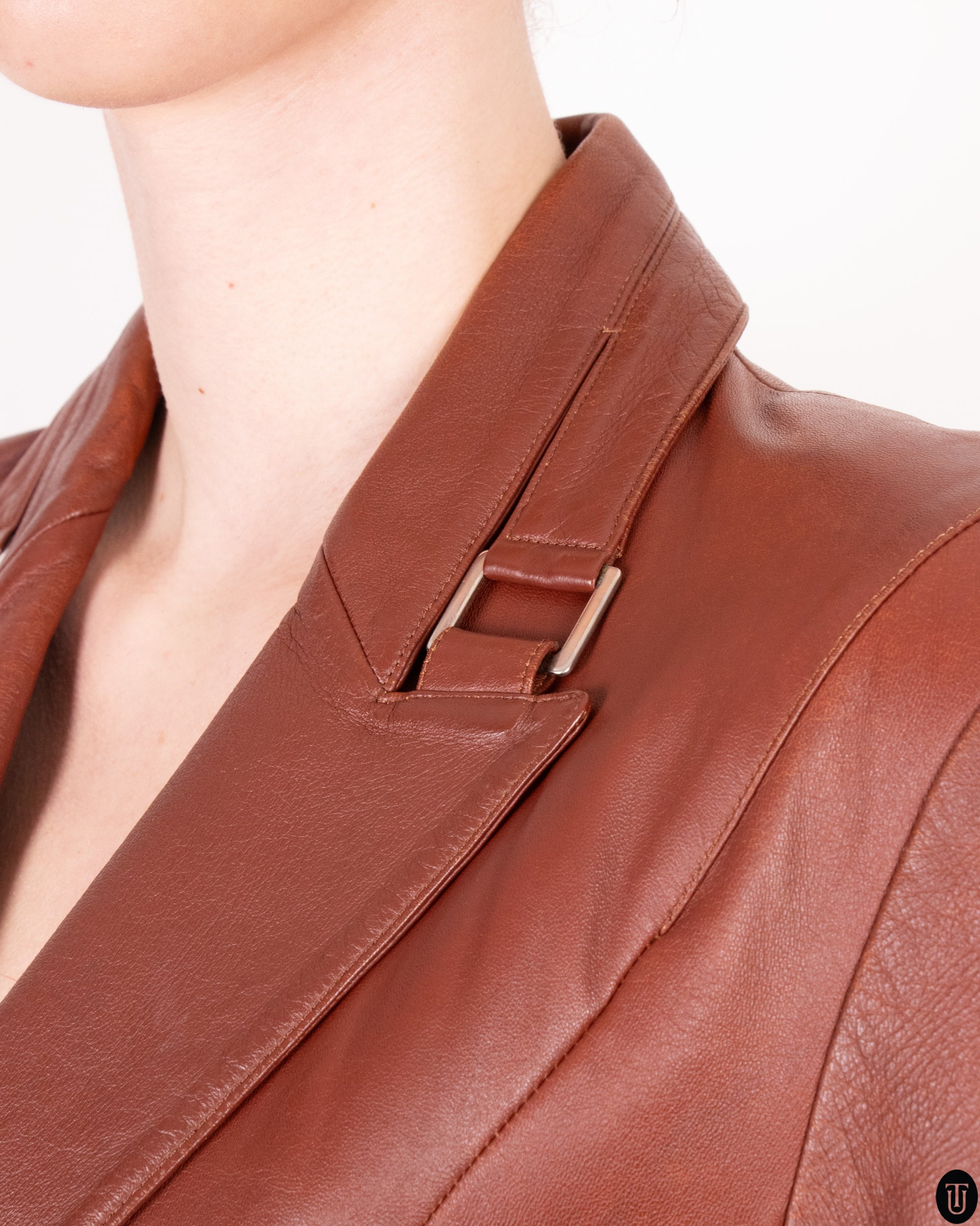 80's Mugler Leather Jacket S