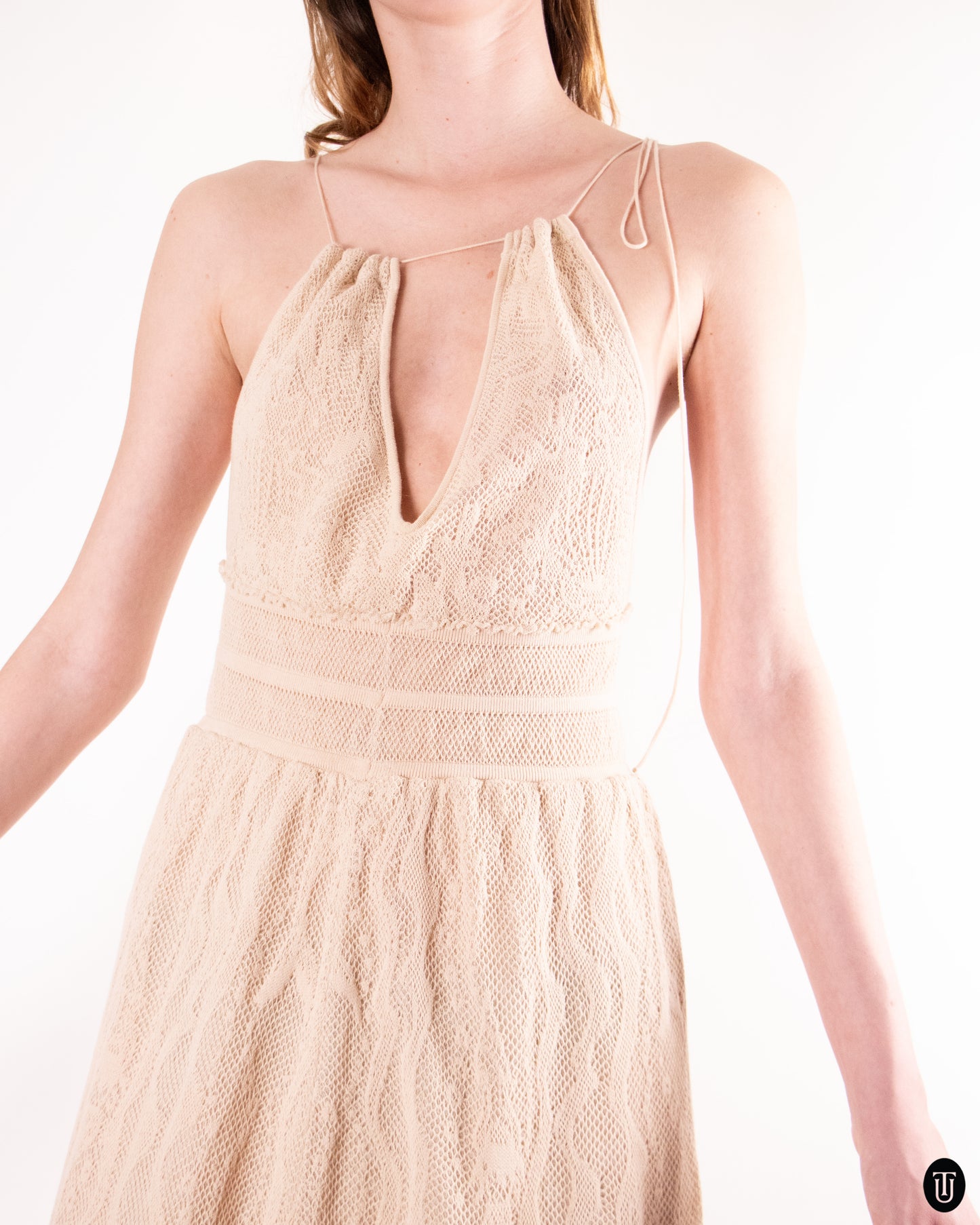 00's Missoni Knit Halter Dress M