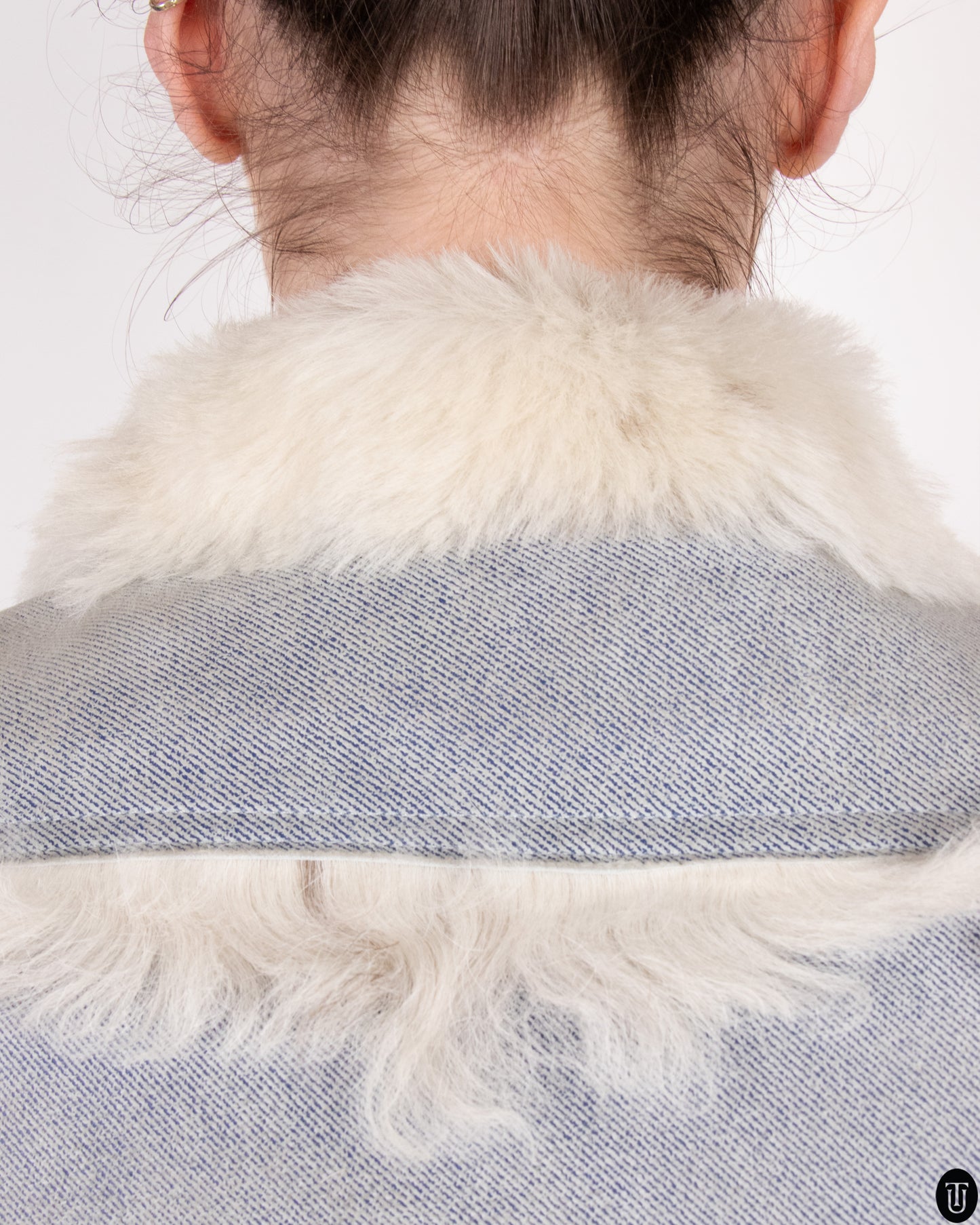 00's D&G Suede and Shearling Jacket S