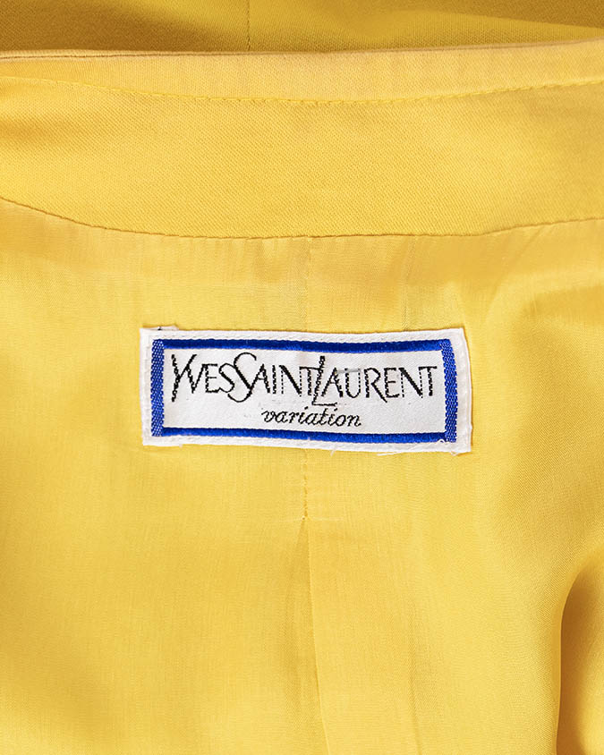 Late 1970s Yves Saint Laurent Puff Sleeve Blouse S