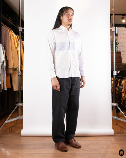 00's Comme des Garçons Patchwork Cotton Shirt XS