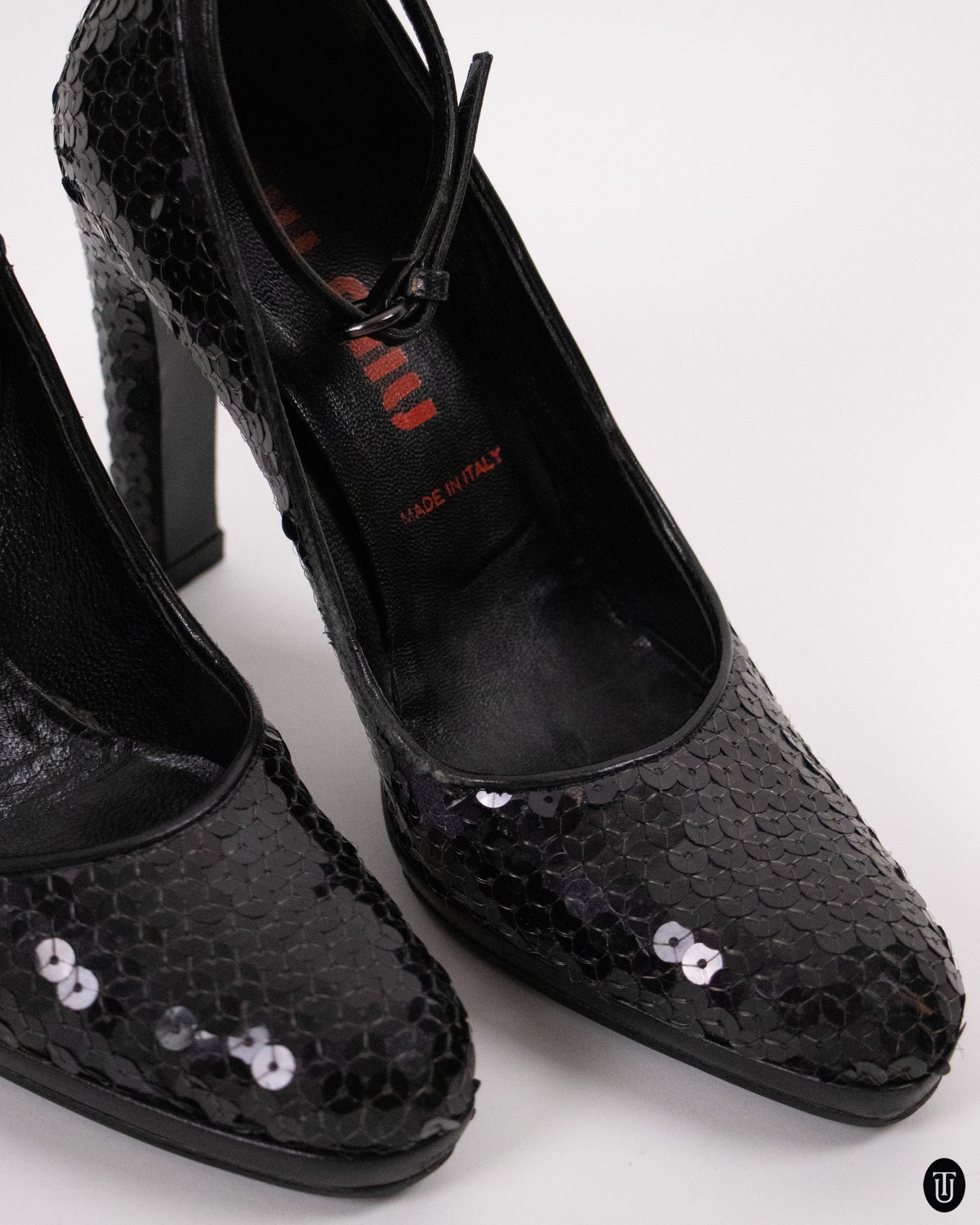 00's Miu Miu Sequin Mary Jane Pumps 34