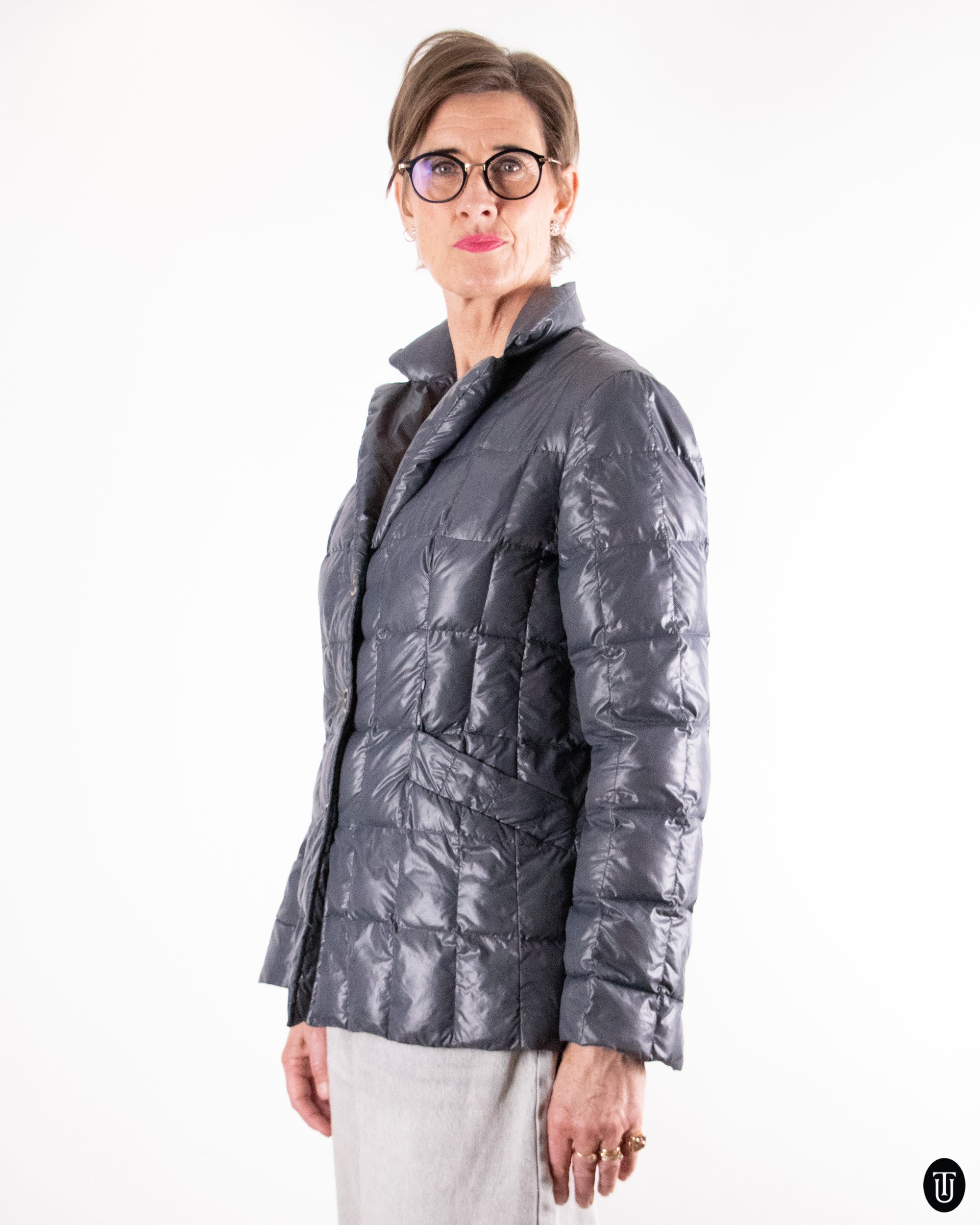 00's Aspesi Glossy Quilted Puffer Jacket L