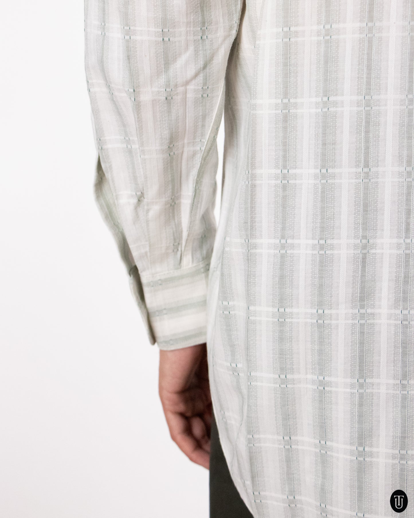 80's Giorgio Armani Srtiped Cotton Shirt L