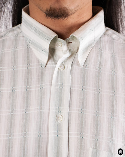 80's Giorgio Armani Srtiped Cotton Shirt L