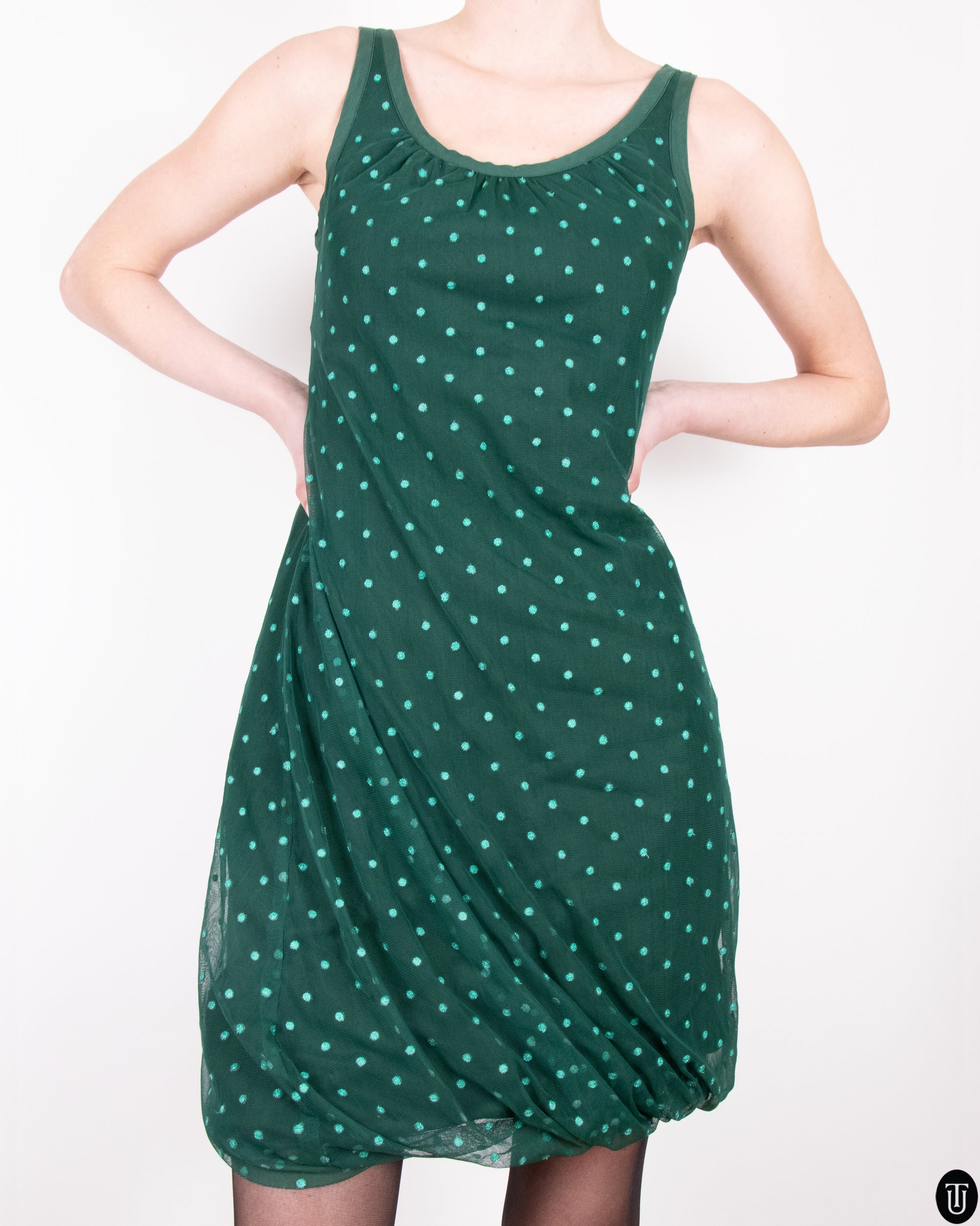 90's Moschino Polka Dot Dress Suit M