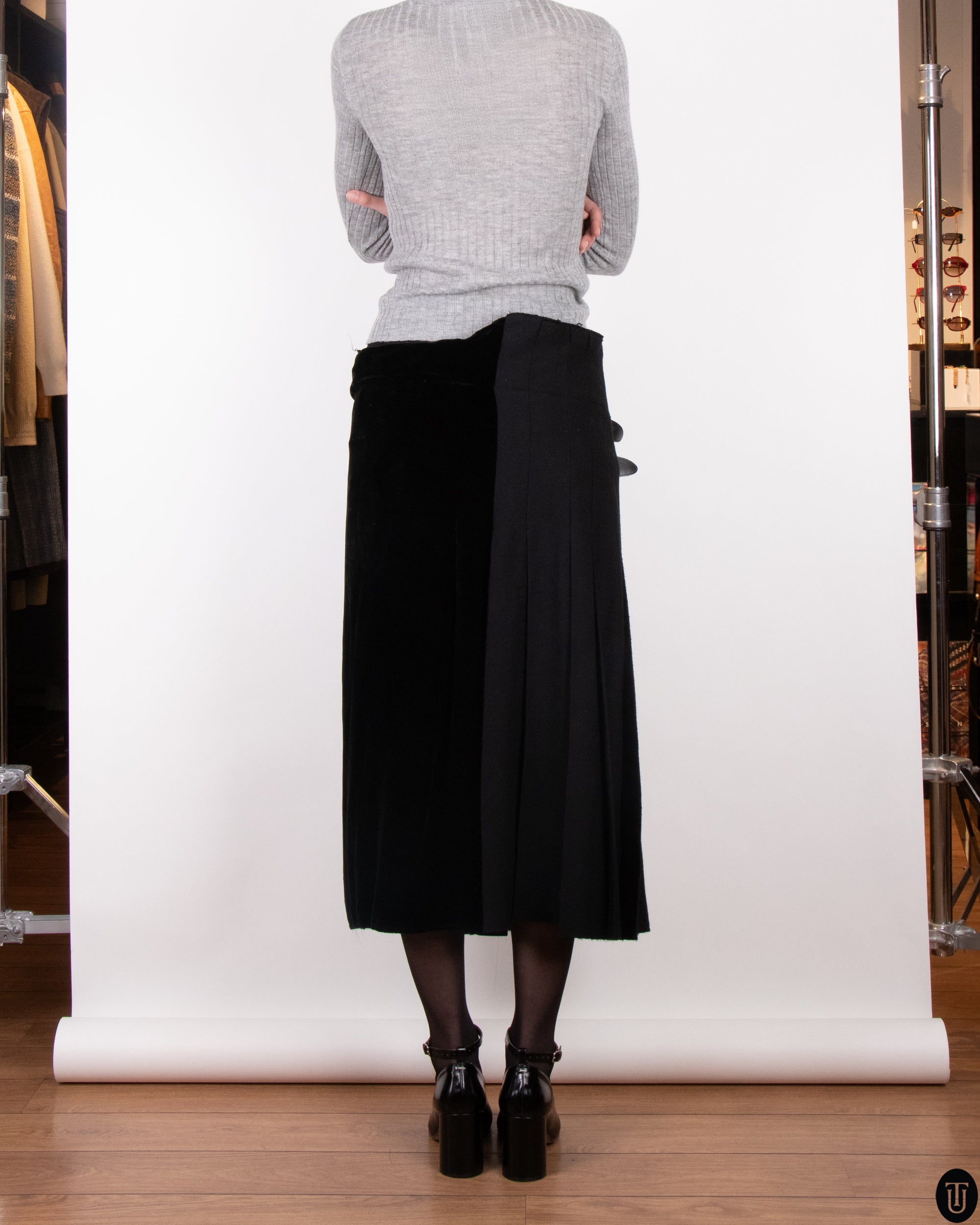 00s Yohji Yamamoto Wool Wrap Kilt S