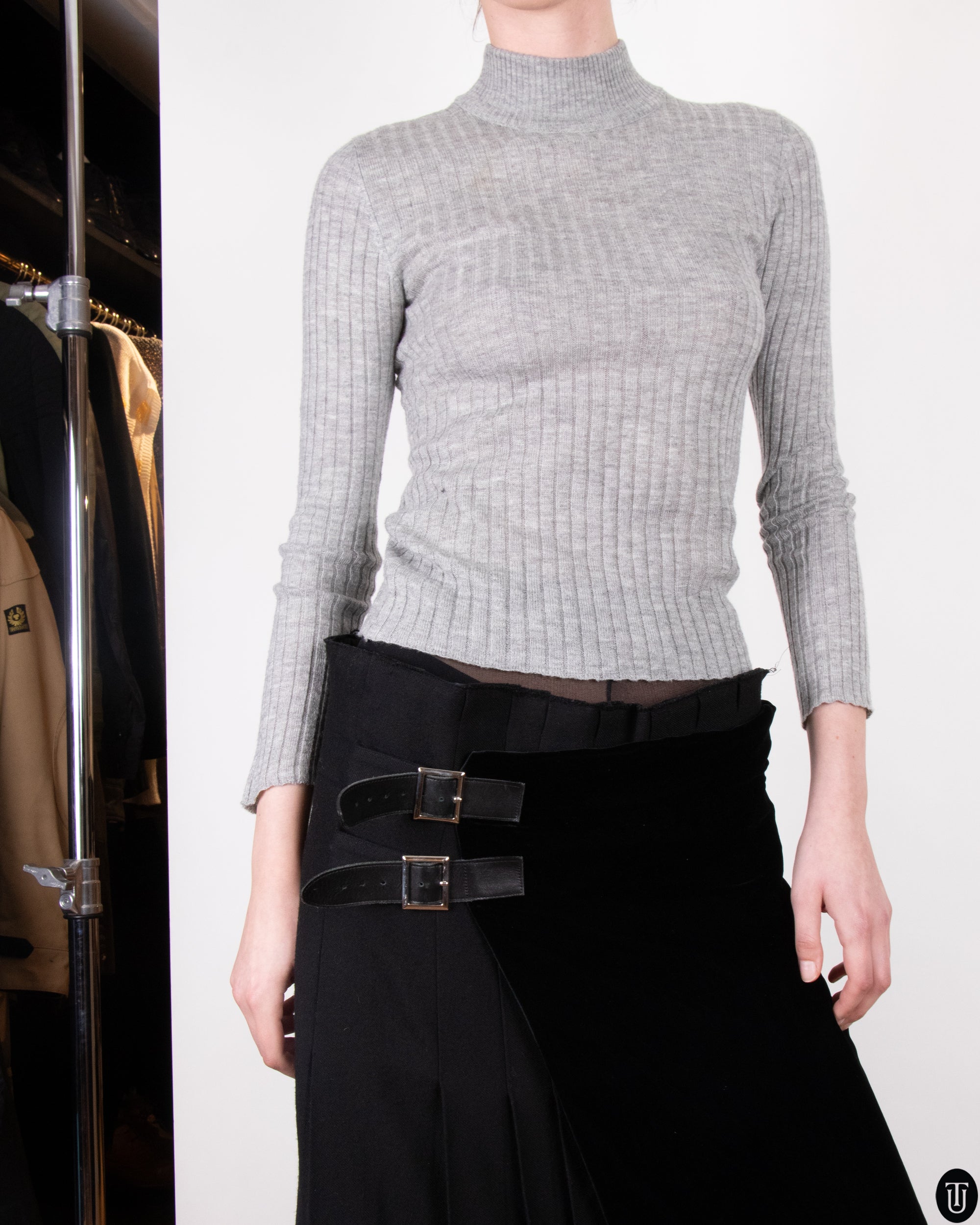 00s Yohji Yamamoto Wool Wrap Kilt S