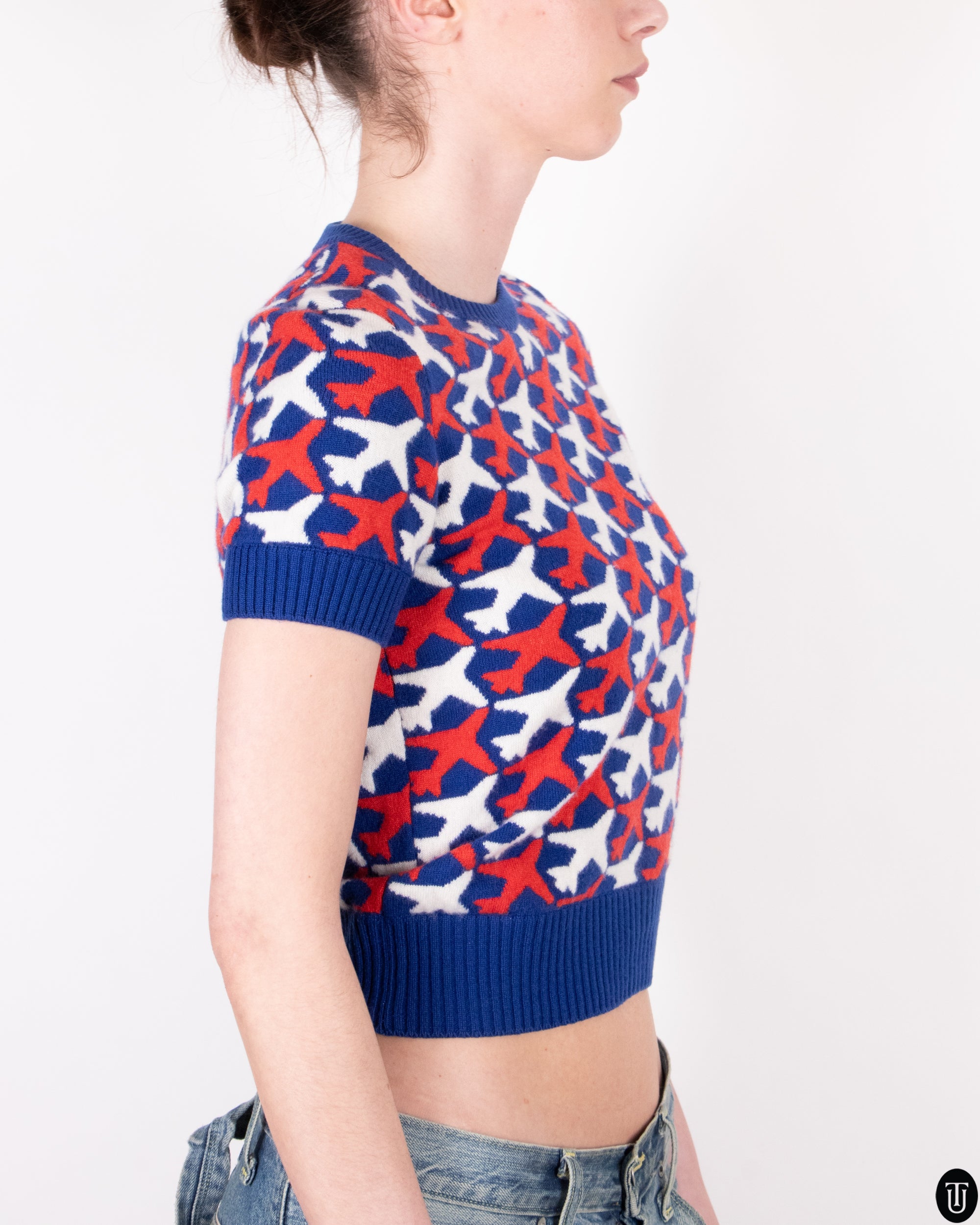 10's Chanel Knitted T-Shirt S