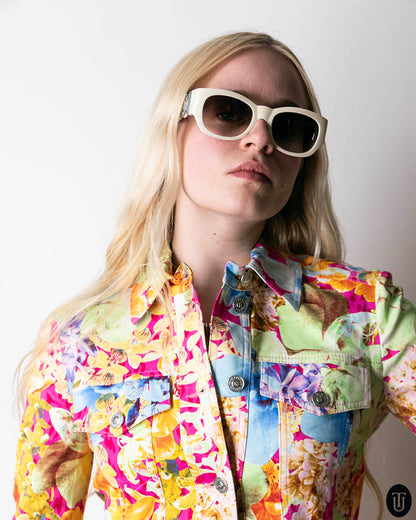 2000s Versace Jeans Couture Floral Set XS