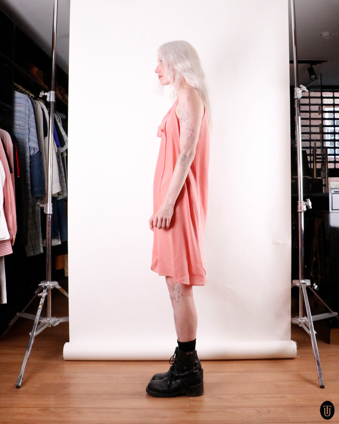 00's Miu Miu Silk Midi-Dress M