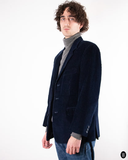 90's Navy Corduroy Blazer M