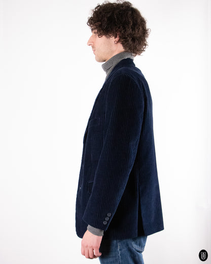 90's Navy Corduroy Blazer M