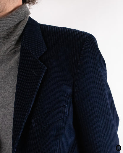90's Navy Corduroy Blazer M