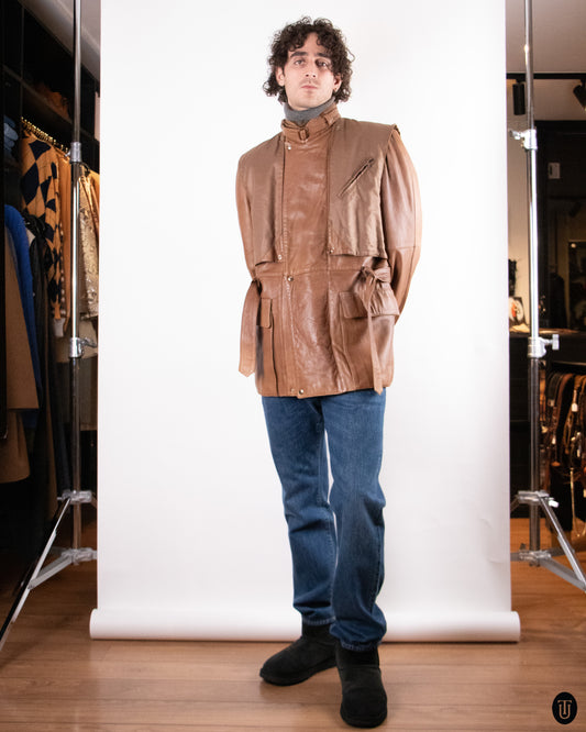 80's Cassandre Leather Jacket L