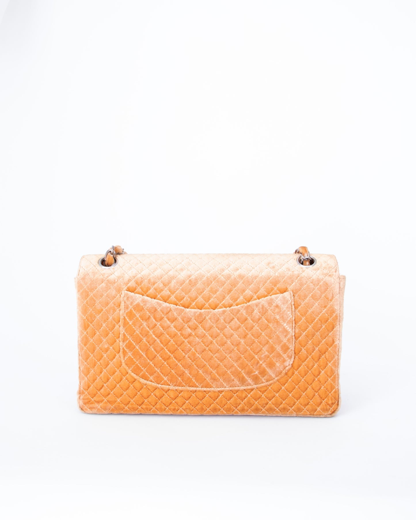 1996 Chanel Timeless Classic Medium Flap Bag in Camel Velvet