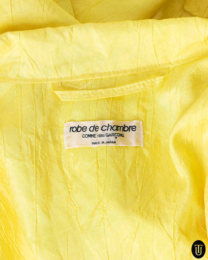 1980s Comme des Garcons Bright Yellow Jacket XL